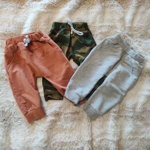 💙3for$23 Kids' Cozy Jogger Pants Trio